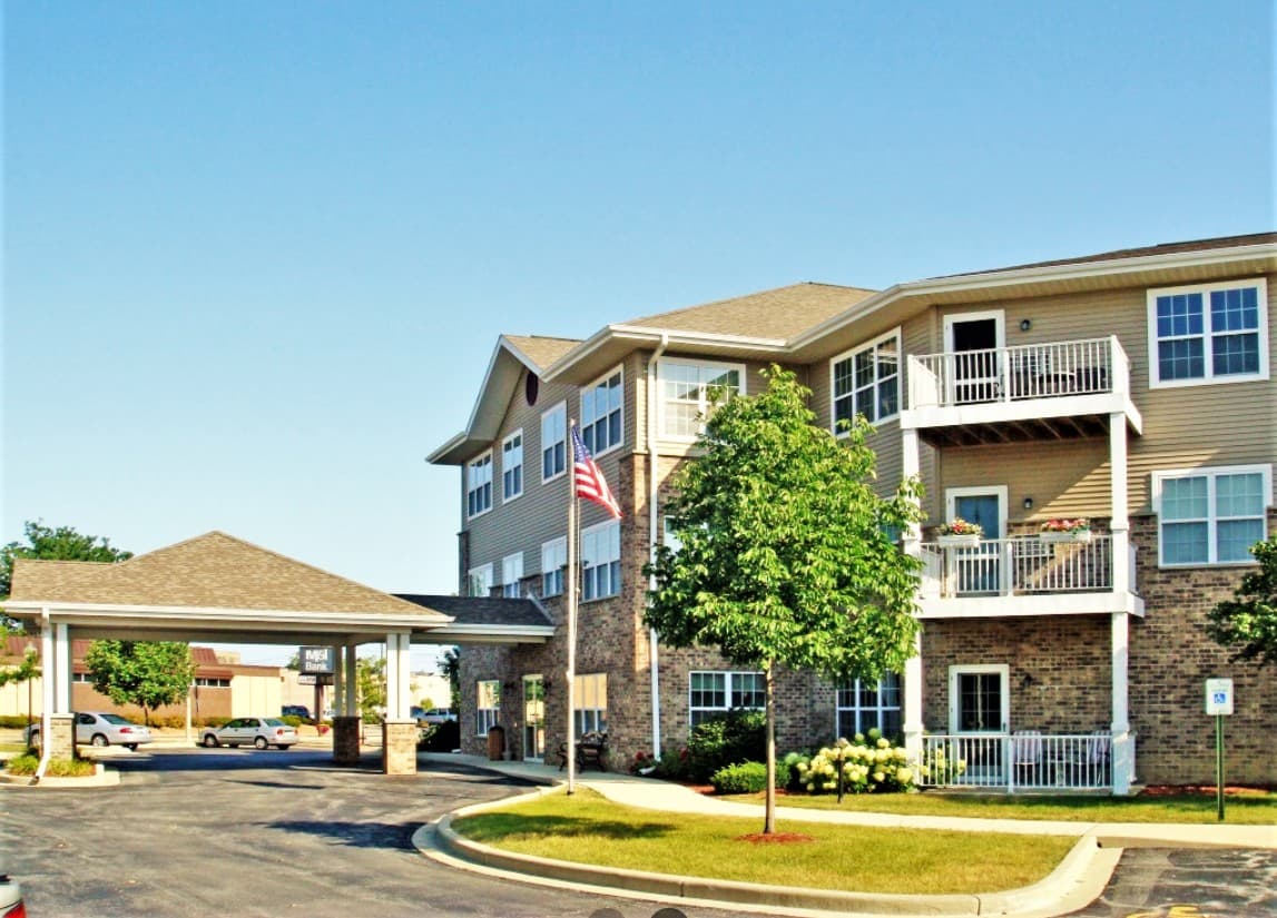 undefined apartments for rent - image - 409Marquette Manor - Main Entrance.jpg